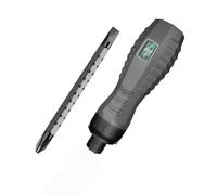 Destornillador de trinquete con bolígrafo de prueba de luz de color, probador eléctrico multifunción para detección de cables vivos y neutros, herramienta aislada 2 en 1 con eje extensible para