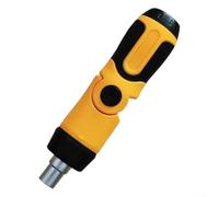 Destornillador de trinquete con doble interfaz, soporte magnético de 6,35 mm y acoplamiento de 72 dientes para una transferencia de par fiable (A)