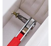 Destornillador de trinquete de ángulo recto, herramienta manual de acero | 1 herramienta manual de acero para espacios estrechos, interruptor de avance y retroceso, no motorizado para electrónica