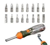 Destornillador de trinquete, destornillador conjunto | Brocas de destornillador portátil,Herramientas de precisión con diseño de extensión para electrónica Electricista Craft Security Pocket Uso