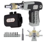 Destornillador De Trinquete - Destornillador De Ángulo Ajustable De 180 Grados | Destornillador Manual Con Bits Magnéticos | Kit De Reparación De Herramientas Informáticas Electrónicas | Controlador