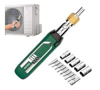 Destornillador de trinquete: herramientas de mano de trinquete giratorias de 180 grados, 3,5 x 3,5 x 18, destornillador de mango antideslizante ajustable para muebles, proyectos de manualidades