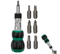 Destornillador de trinquete - Kit de precisión de 13,2 x 6,5 x 2,5 cm, controlador de puntas magnéticas, herramienta de reparación, hogar, garaje, taller, ordenador, equipo, construcción
