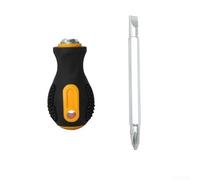 Destornillador de trinquete magnético 9 en 1 con doble ranura y cabezales cruzados para un uso cómodo en múltiples escenas de reparación (1 juego)