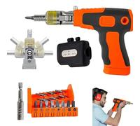 Destornillador de trinquete magnético, tornillo de carraca, controlador 16 en 1, manual para destornillador, juego de herramientas, juego de reparación ergonómico para mantenimiento de automóviles y
