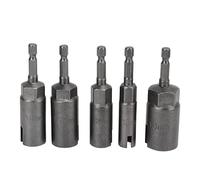 Destornillador de tuerca de mariposa Juego de destornillador de tuerca eléctrica con vástago hexagonal Llave de casquillo ranurada para tuerca de mariposa profesional para taladro