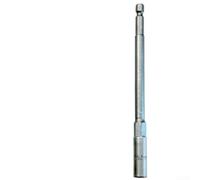 Destornillador de tuerca hexagonal de largo alcance, manga de extensión de acero al cromo vanadio de 150 mm, adaptador de taladro de vástago hexagonal para destornillador eléctrico, taladro neumático