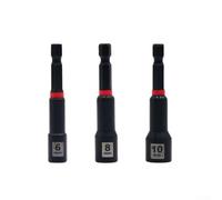 Destornillador de tuerca hexagonal magnético de 65 mm para taladro, manga de extensión de acero de alto par para mantenimiento de motocicletas y automóviles, 14 mm (6+8+10 mm)