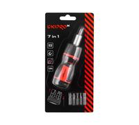 Destornillador Dnipro-M reversible con carraca S2 (7 uds.)