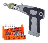 Destornillador eléctrico 16 en 1 nuevo 2025 - Destornillador a cable con broca magnética, 14 brocas, manual, para profesionales y DIY