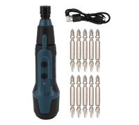 Destornillador Eléctrico 3.6V, Portátil con Batería de Litio y Luz LED, Incluye Juego de Puntas - Alta Velocidad 200r / min, Material Resistente, Ideal para Reparaciones y Uso Di