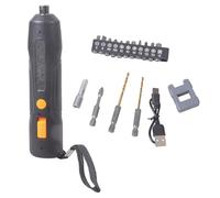 Destornillador eléctrico de mano de 300 g, batería recargable de 3, 7 V, interruptores inversos para tareas de montaje precisas Destornillador eléctrico con múltiples puntas