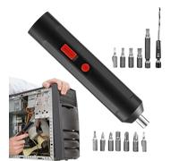 Destornillador eléctrico inalámbrico - ABS 15,5 cm USB recargable | Herramienta de reparación alimentado por batería 12, mini taladro eléctrico 5 W 180 RPM para electrónica, muebles, v