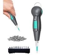 Destornillador eléctrico, mini taladro inalámbrico, juego de herramientas recargables, salida de potencia de 3.6 V, mango ergonómico de calabaza, múltiples opciones de broca, fácil, perfecto para