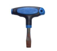 Destornillador ergonómico, destornillador de cabeza plana con mango en T, herramienta de timbre de puerta, destornillador de tuerca multibroca, repuesto de montaje portátil para reparación de