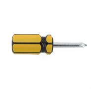 Destornillador grueso de 6 mm, diseño compacto, punta ranurada para áreas estrechas, electrodomésticos, consolas de juegos portátiles, 82 mm, plateado (cruz)