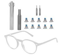 Destornillador & Kit Tornillos para Ray-Ban Meta Smart Glasses, Magnético Herramienta Reparación Patillas Gafas Tornillos Mango Destornillador Magnético Puntas & Estuche para Oakley Meta HSTN