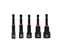 Destornillador magnético de tuerca hexagonal de 65 mm, adaptador de enchufe para taladro, funda de extensión resistente a la corrosión, reparación de electrodomésticos, 6 mm + 8 + 10 + 12 + 14 mm