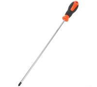 Destornillador magnético extra largo de 12 pulgadas con cabeza cruzada para Phillips, con mango de goma juego de herramientas manuales (destornillador cruzado)