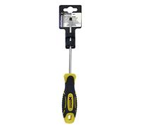 WOLFPACK LINEA PROFESIONAL - Destornillador Mango Bimaterial Boca Estampada 5x125 mm. Destornillador Plano, Cromo Vanadio,