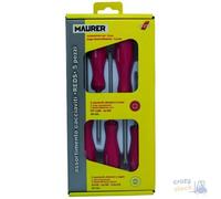 Destornillador Maurer Serie 5 Pz Mod Profesional Mango Bicomponente