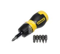 Stanley Destornillador Multibit corto 0-66-358 con trinquete y puntas