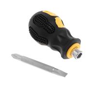 Destornillador pequeño de cabeza plana de bolsillo corto para reparar espacios reducidos, uso profesional, reparación del hogar