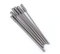 Destornillador Ph1 de 6 Uds. Puntas Largas de 150mm de Largo Juego de Puntas Cruzadas Magnéticas Ph1 Ph2 Puntas de Destornillador con Vástago de 1/4 Pulgadas