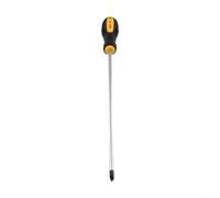 Destornillador Phillips de 12 pulgadas de alcance extra largo de 12 | Punta de cabeza plana, longitud de eje de 300 mm, mango antideslizante de goma, zonas de difícil acceso, acero CR-V