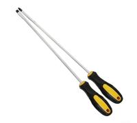 Destornillador Phillips de 12 pulgadas de alcance extra largo de 12 | Punta de cabeza plana, longitud de eje de 300 mm, mango antideslizante de goma, zonas de difícil acceso, acero CR-V