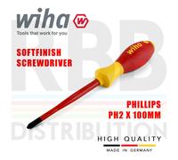 Destornillador Phillips Wiha 35394 PH2 SlimFix SoftFinish 1000V VDE Electricista