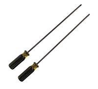 Destornillador Phillips y ranurado extra largo de 300 mm, 2 paquetes de destornillador magnético para máquina de coser, reparación de automóviles, herramienta manual de bricolaje