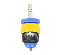 Destornillador portapuntas | tope de profundidad ajustable de 7 niveles para tornillos - Adaptador magnético con soporte hexagonal para trabajos de perforación, carpintería, bricolaje