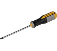 Destornillador Pozi® Roughneck - Punta magnética, hoja de acero Pozidriv S2 y mango de agarre suave - PZ2 x 125 mm