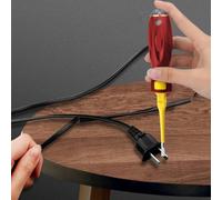 Destornillador probador de voltaje de precisión que soporta detección de circuito vivo y evaluación de integridad del cable (B)