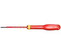 Destornillador Protwist aislado 1000 voltios para tornillos ranurados, hoja de 40 mm, hoja de red de 2 mm
