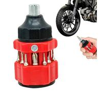 Destornillador Rechoncho: Herramienta De Trinquete 12 En 1, Juego De Puntas Múltiples De Precisión, Kit De Reparación Compacto | Controlador Combinado Multiusos Con Puntas Magnéticas, Herramienta Manu