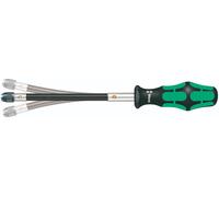 Wera 05028160001 Porta-Puntas Manual con Varilla Flexible, 1/4", 177 mm