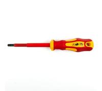 Destornillador Torx VDE TX aislado 1000 V - Destornillador para electricistas individual o en set - Conforme VDE/IEC - Para instalaciones eléctricas (T30*6 * 100)
