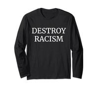 Destroy Racism White Typewriter Font Manga Larga