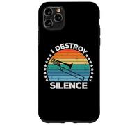 Destroy Silence Brass Instrument Trombone Player Trombonist Carcasa para iPhone 11 Pro MAX