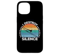 Destroy Silence Brass Instrument Trombone Player Trombonist Carcasa para iPhone 15