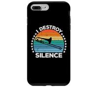 Destroy Silence Brass Instrument Trombone Player Trombonist Carcasa para iPhone 7 Plus/8 Plus