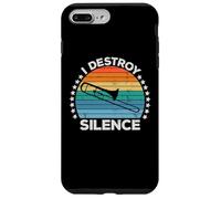 Destroy Silence Brass Instrument Trombone Player Trombonist Carcasa para iPhone 7 Plus/8 Plus