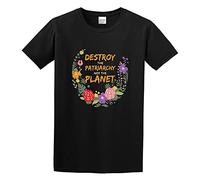 Destroy The Patriarchy Not The Planet Feminist Giftdestroy The Patriarchy Not The Planet Feminist Unisex T-Shirt Printed tee Black Mens Top Shirt XL