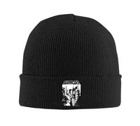 Destrucción de Edificios, Banda, Negro Estilo Blanco, Hombres, Mujeres Unisex Gorro de Punto Gorro jerséis Gorro de Fin de Invierno térmico cálido navideño Fuera