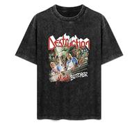 Destruction Mad Butcher Men's T-Shirt Unisex Black Cotton Print tee Shirts XXL