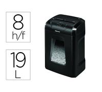 Destructora De Documentos Fellowes 12C Capacidad 8H Seguridad P4 Grapas Clips Y Tarjetas Papelera 19 L