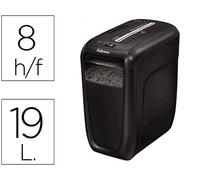 Fellowes 60Cs triturador de papel Corte cruzado 72 dB 23 cm Negro