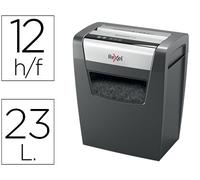 DESTRUCTORA DE DOCUMENTOS REXEL MOMENTUM X312 CAPACIDAD DE CORTE 12 HOJAS DESTRUYE GRAPAS Y CLIPS PAPELERA 23 L